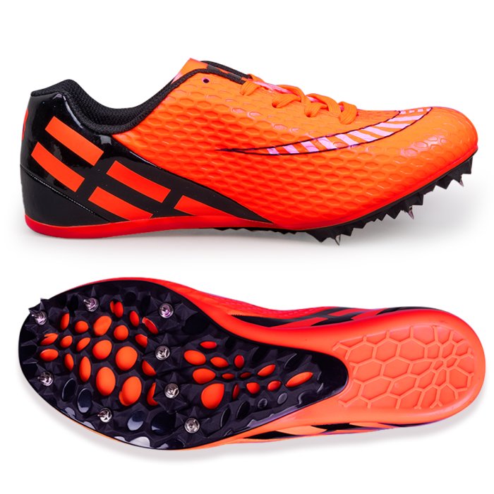 Шиповки KR-076 черно-оранжевые