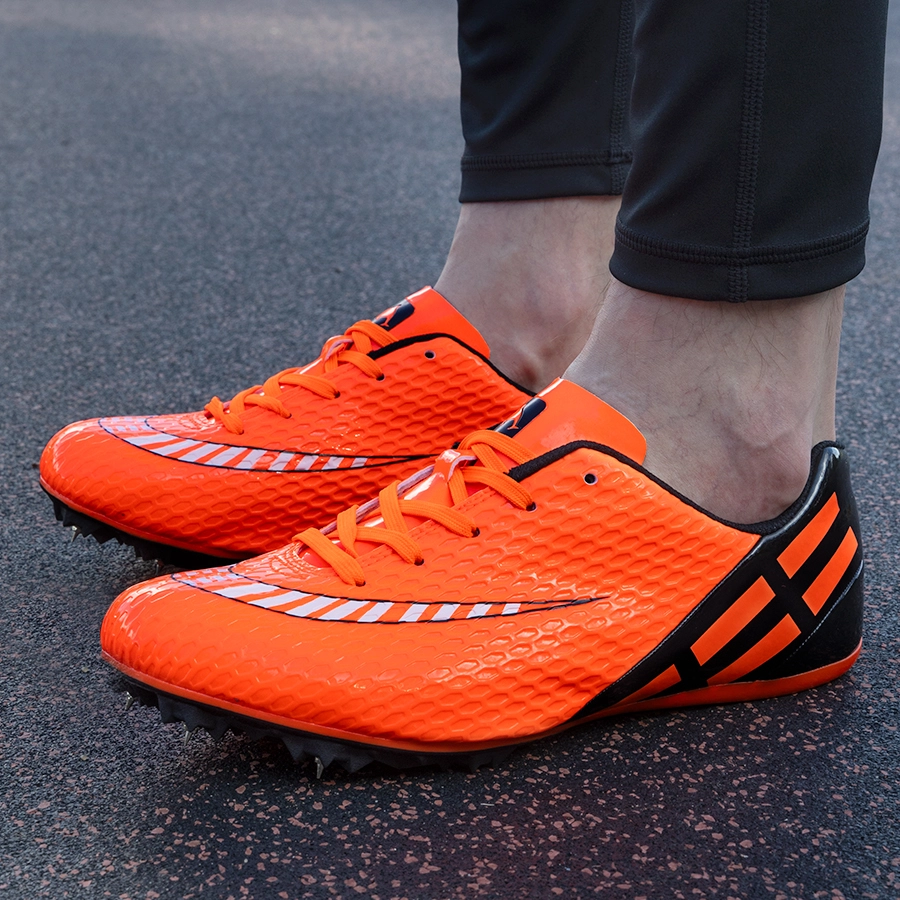 Шиповки KR-076 черно-оранжевые