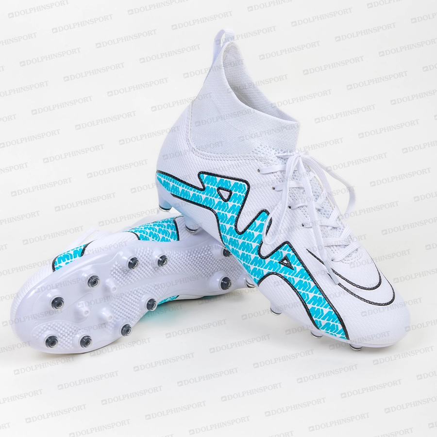 Бутсы футбольные KR-154 бело-синий