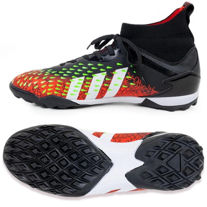 Бутсы футбольные KR-180 черно-красный