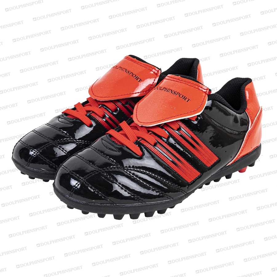 Бутсы футбольные KR-058 черно-красные