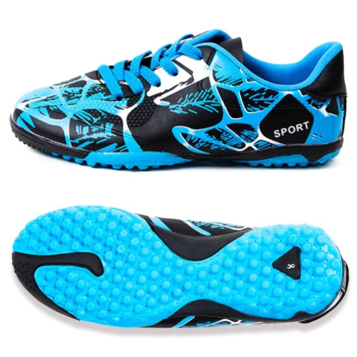 Бутсы футбольные KR-104 голубые