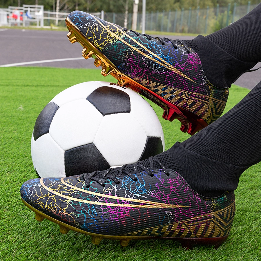 Бутсы футбольные KR-133 черный с золотом