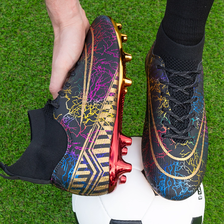 Бутсы футбольные KR-133 черный с золотом