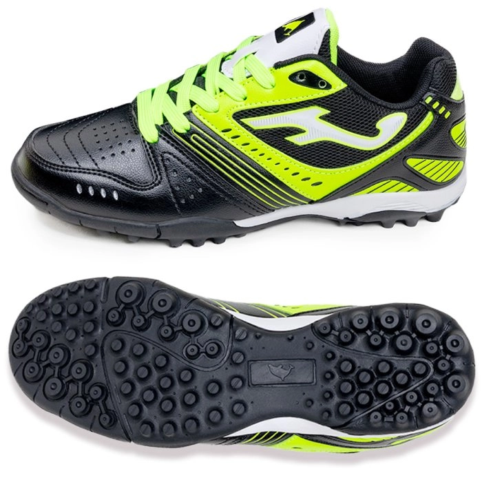 Бутсы футбольные KR-184 черно-зеленый