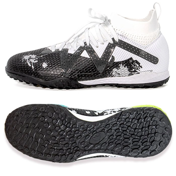 Бутсы футбольные KR-193 черно-белые