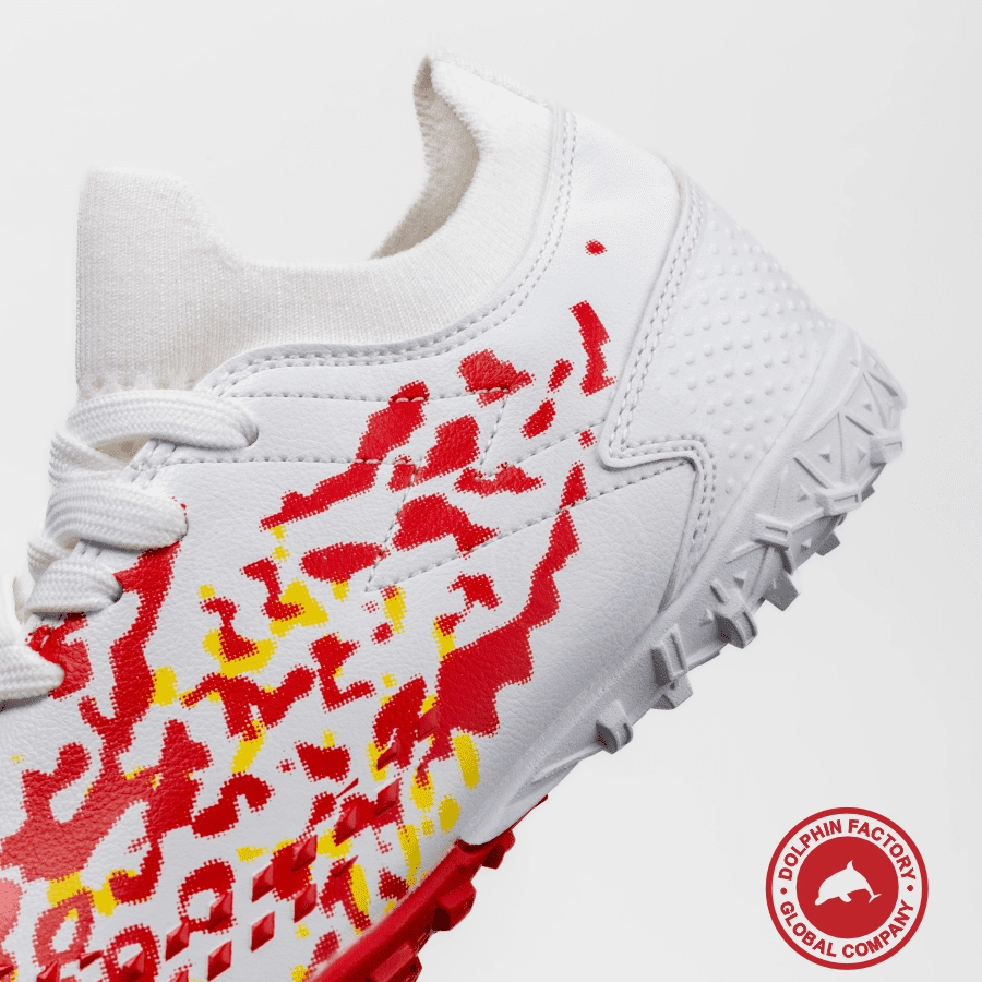 Бутсы футбольные KR-130/1 бело-красный