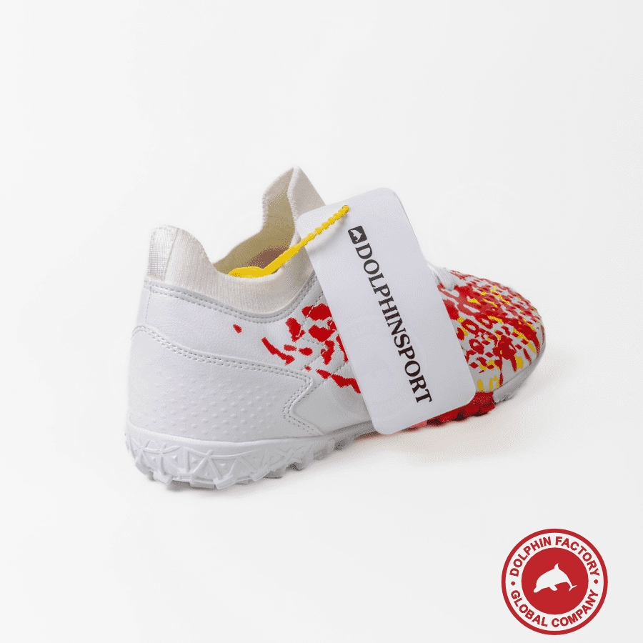 Бутсы футбольные KR-130/1 бело-красный