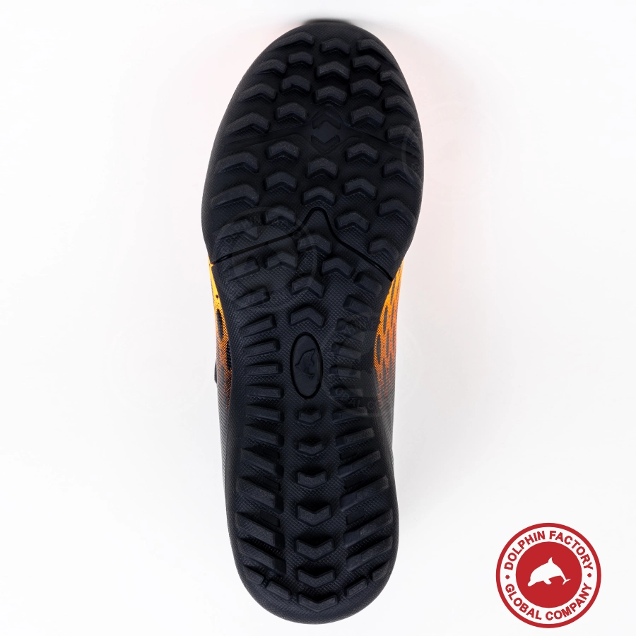 Бутсы футбольные KR-183 черно-оранжевый