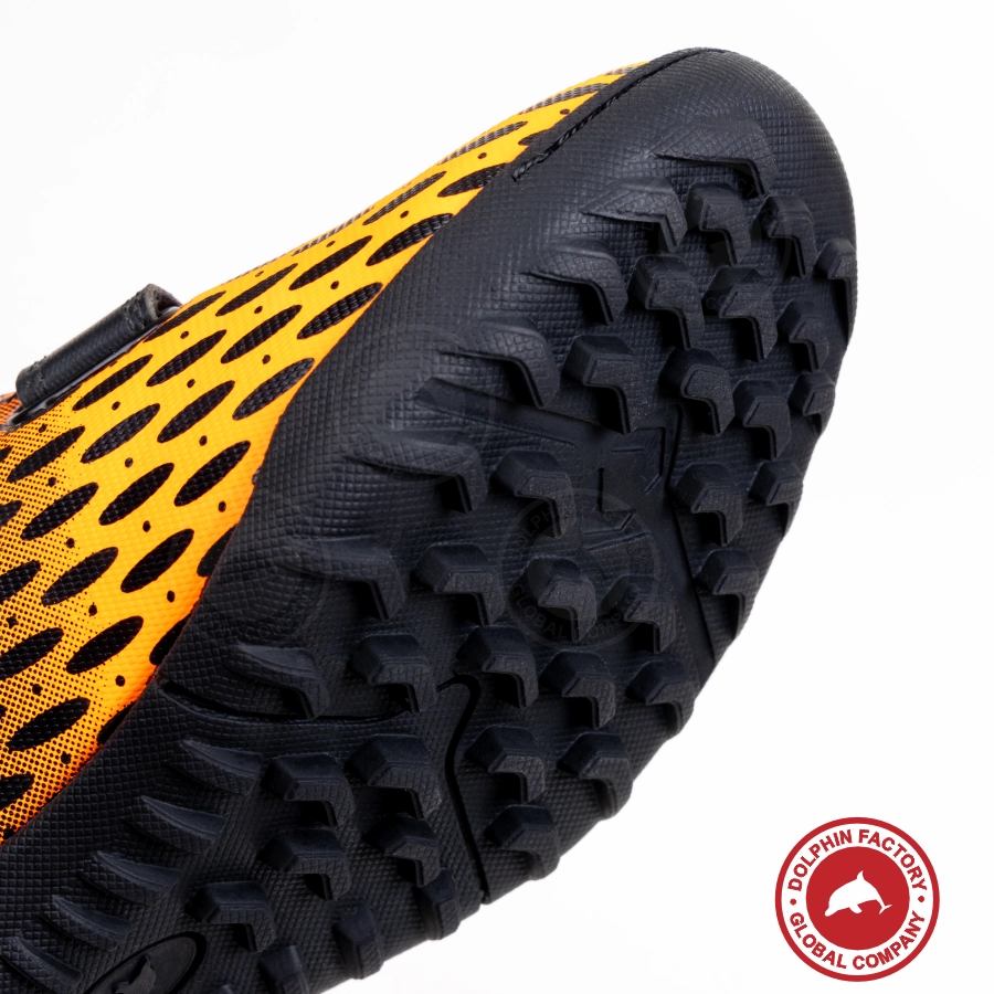 Бутсы футбольные KR-183 черно-оранжевый