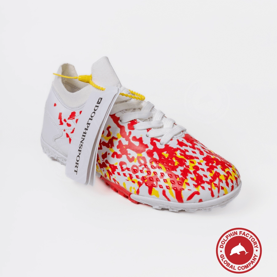 Бутсы футбольные KR-130/1 бело-красный