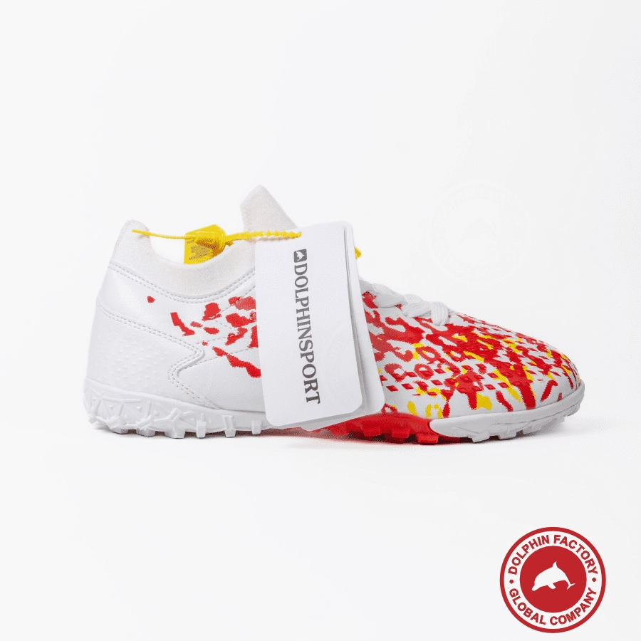 Бутсы футбольные KR-130/1 бело-красный