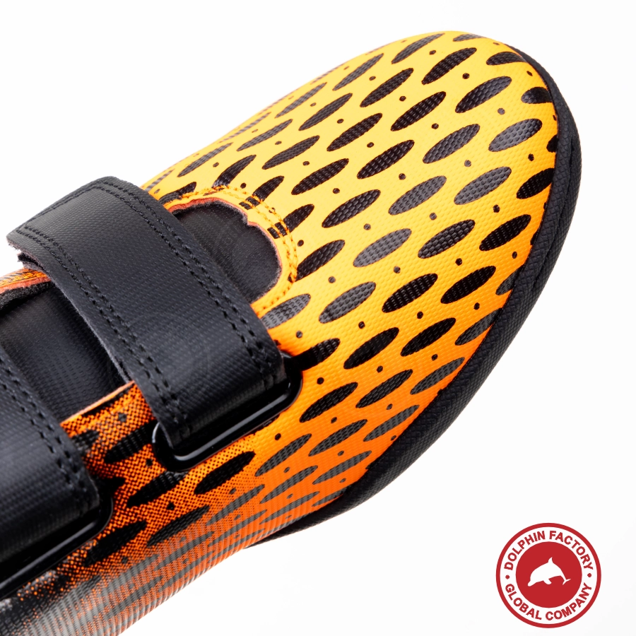 Бутсы футбольные KR-183 черно-оранжевый