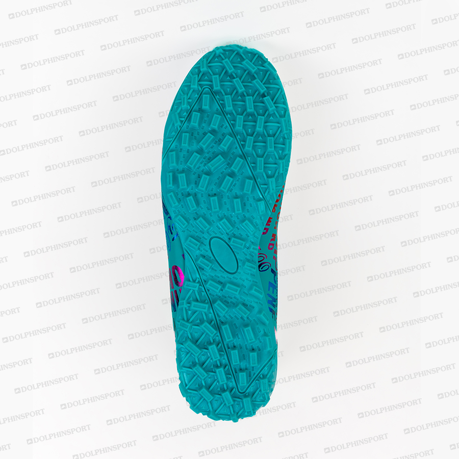 Бутсы футбольные KR-179 оранжевый-бирюзовый