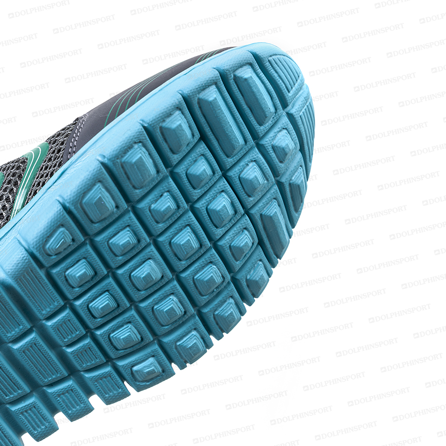 Кроссовки для бега KR-003/1 серо-бирюзовые