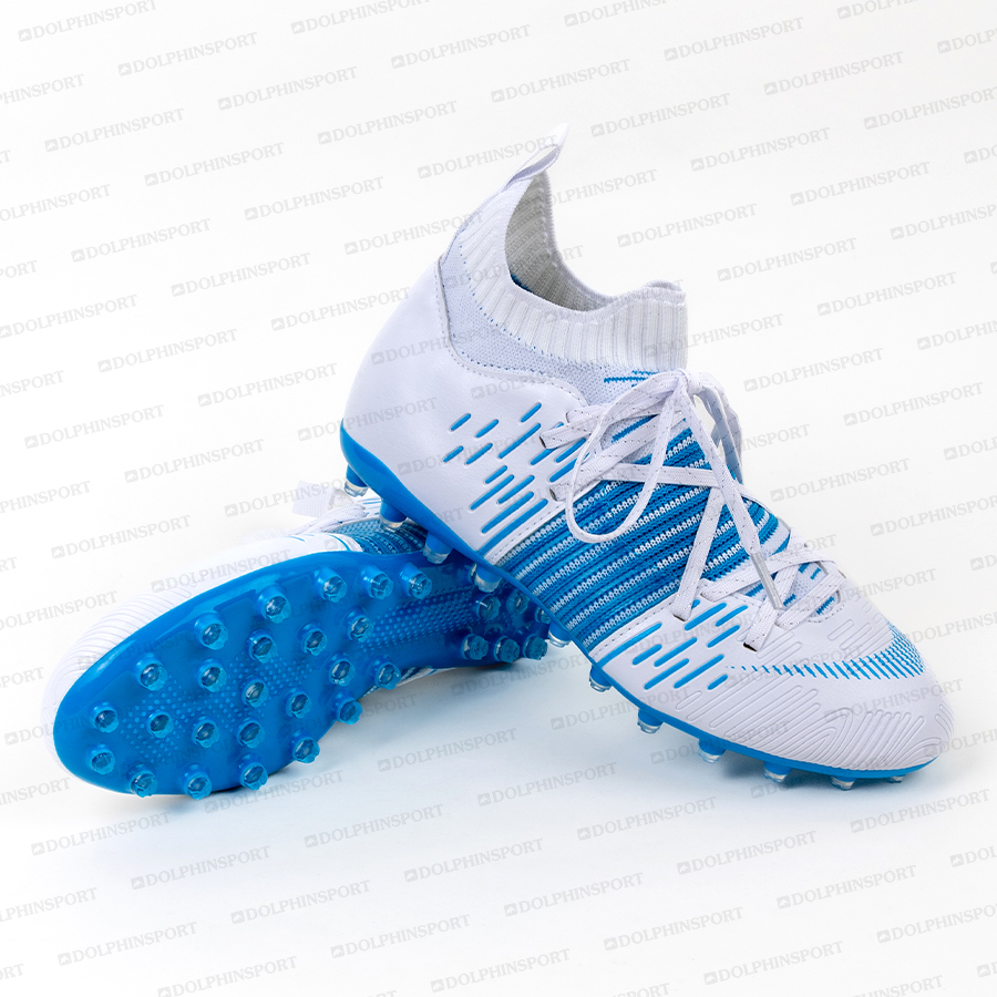 Бутсы футбольные KR-177/2 бело-голубой