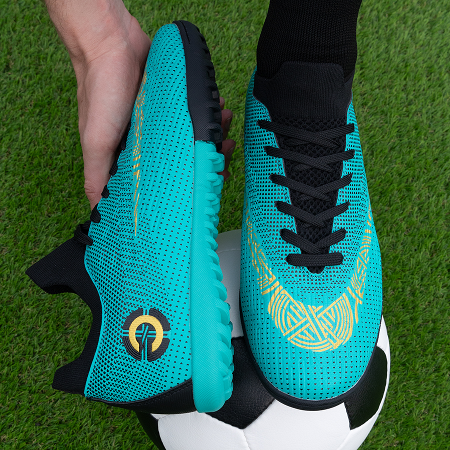 Бутсы футбольные KR-095 бирюзовые