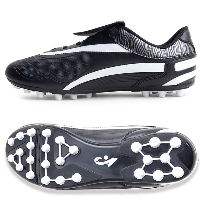 Бутсы футбольные KR-060 черно-белые