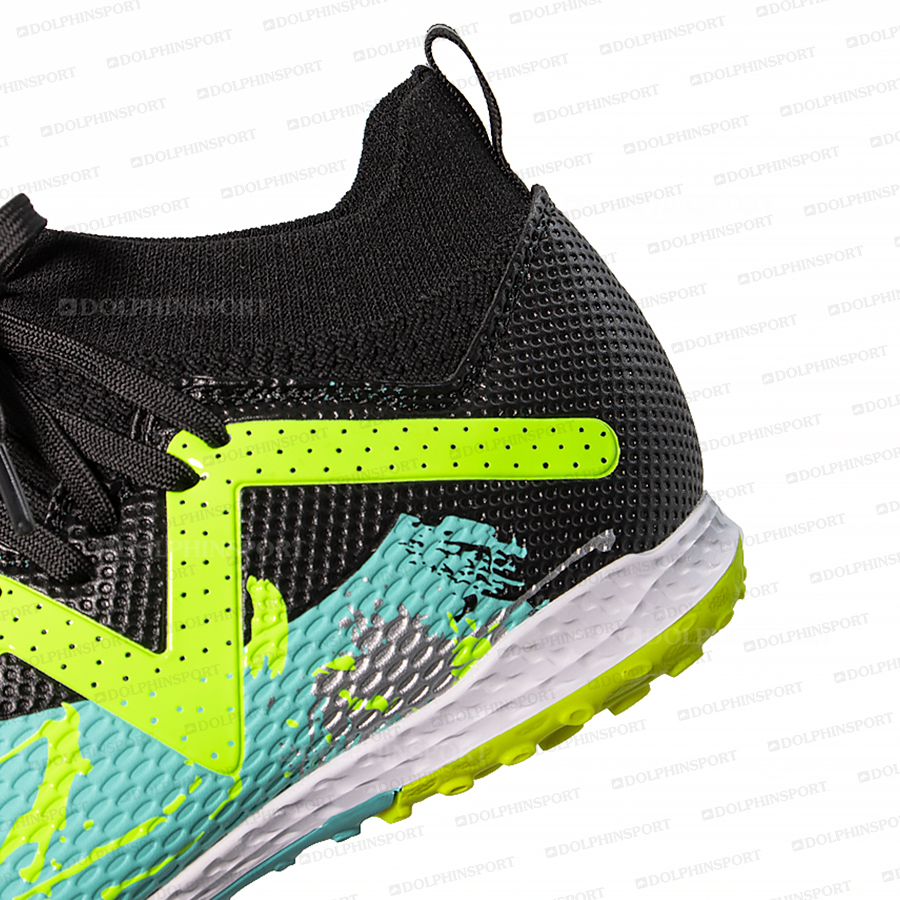 Бутсы футбольные KR-193 черно-бирюзовые