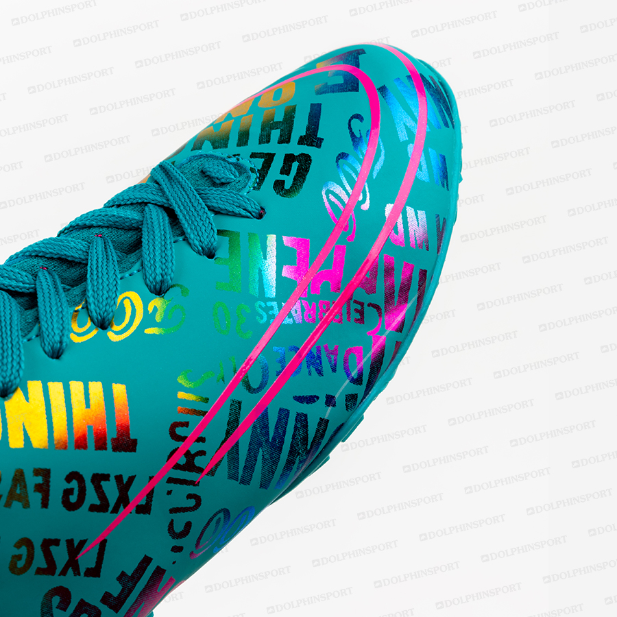 Бутсы футбольные KR-179 оранжевый-бирюзовый