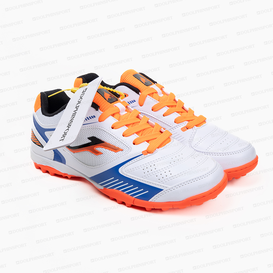 Бутсы футбольные KR-184 бело-оранжевый