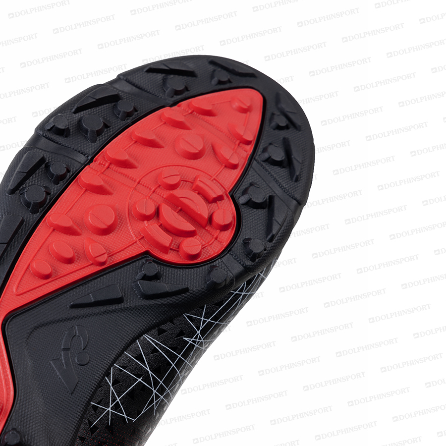 Бутсы футбольные KR-061 черно-красные