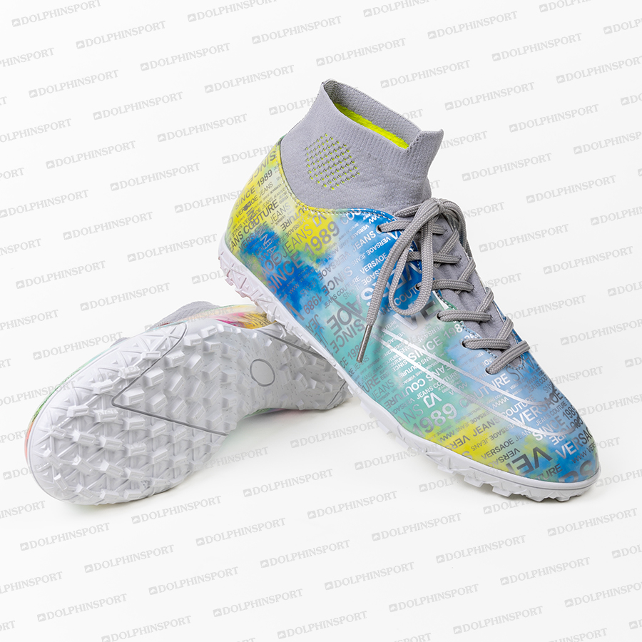 Бутсы футбольные KR-178 розовый-голубой