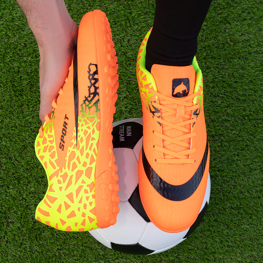 Бутсы футбольные KR-120 оранжевые