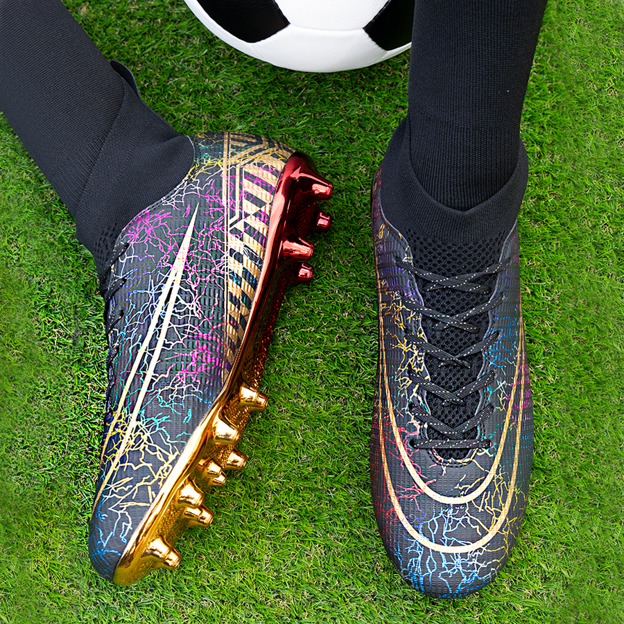 Бутсы футбольные KR-133 черный с золотом