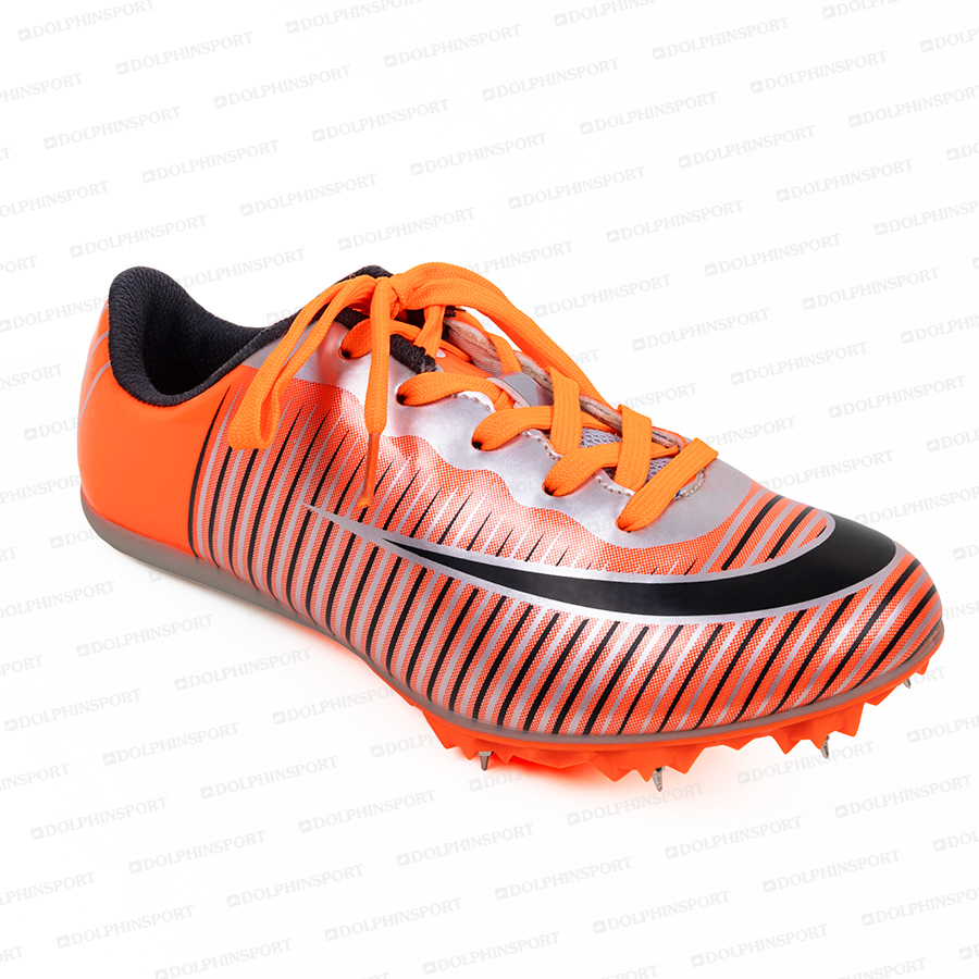 Шиповки KR-075 черно-оранжевые