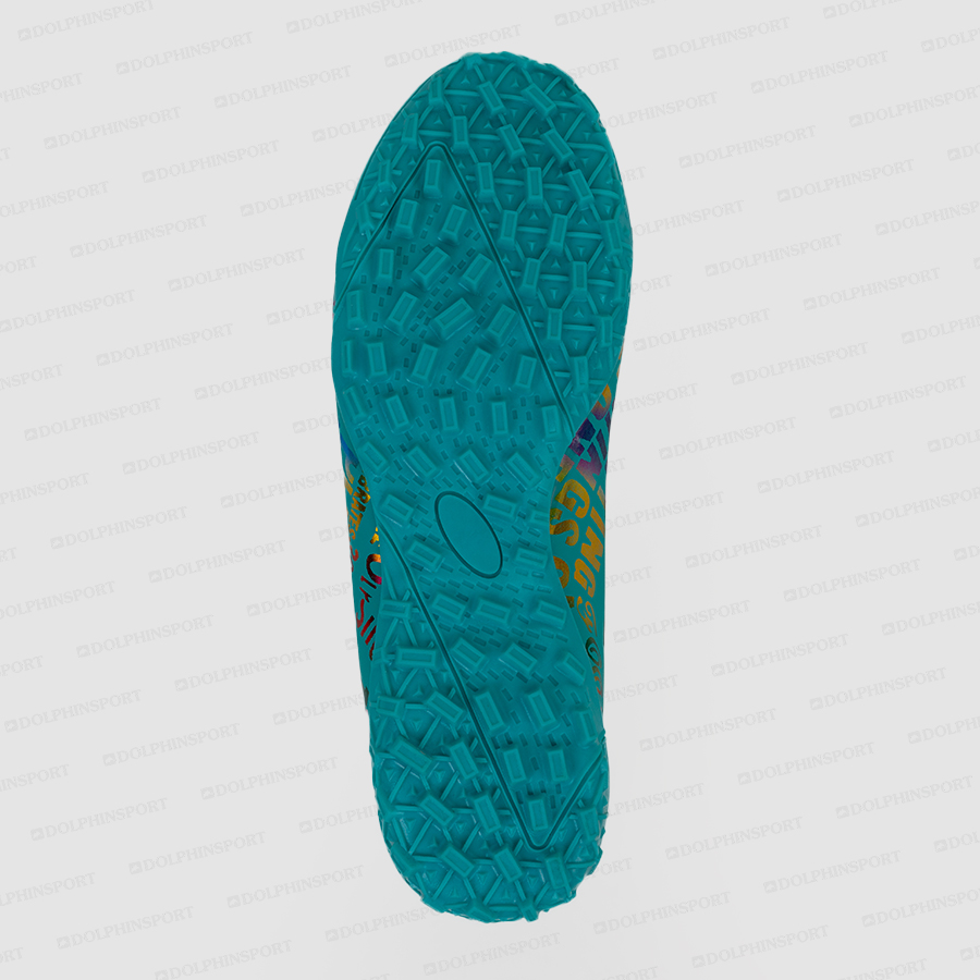 Бутсы футбольные KR-179 черный-бирюзовый