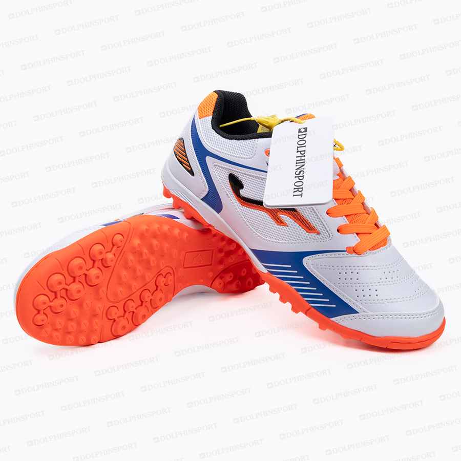 Бутсы футбольные KR-184 бело-оранжевый