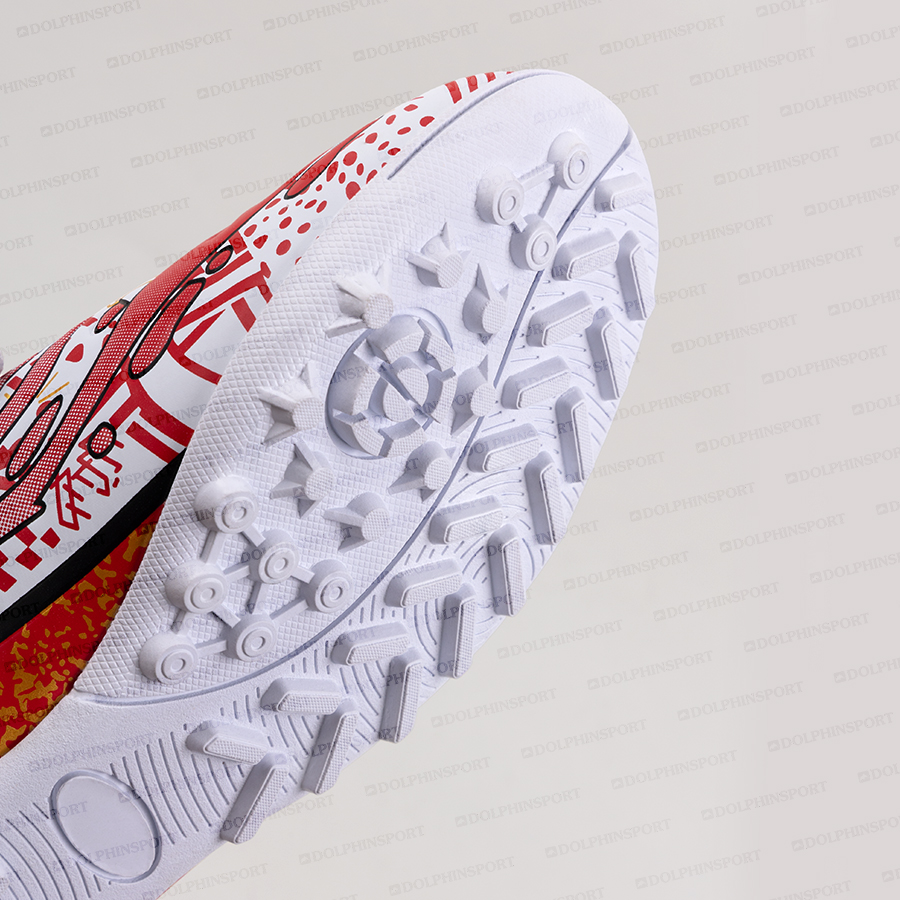 Бутсы футбольные KR-187 бело-красный