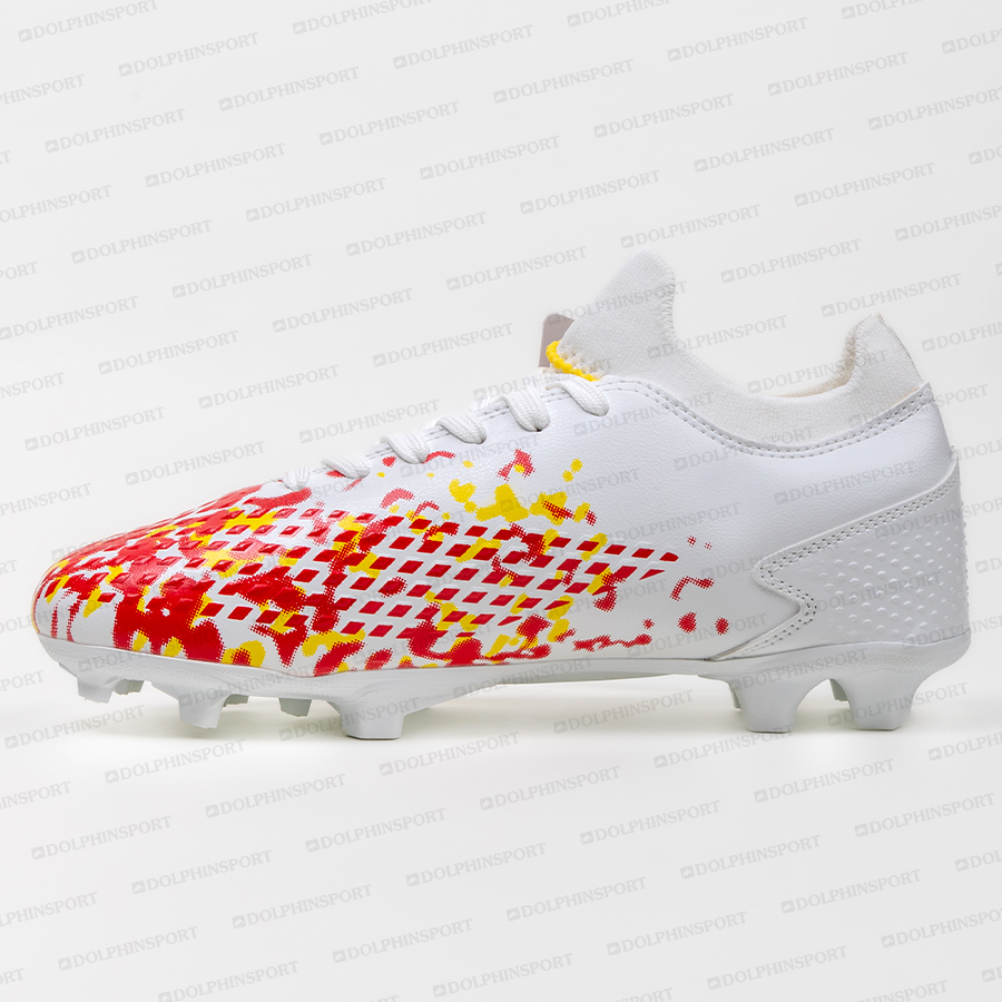 Бутсы футбольные KR-130 бело-красный