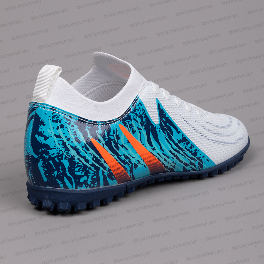 Бутсы футбольные KR-201 бело-синие