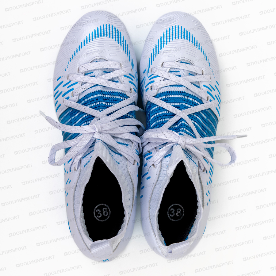 Бутсы футбольные KR-177/2 бело-голубой