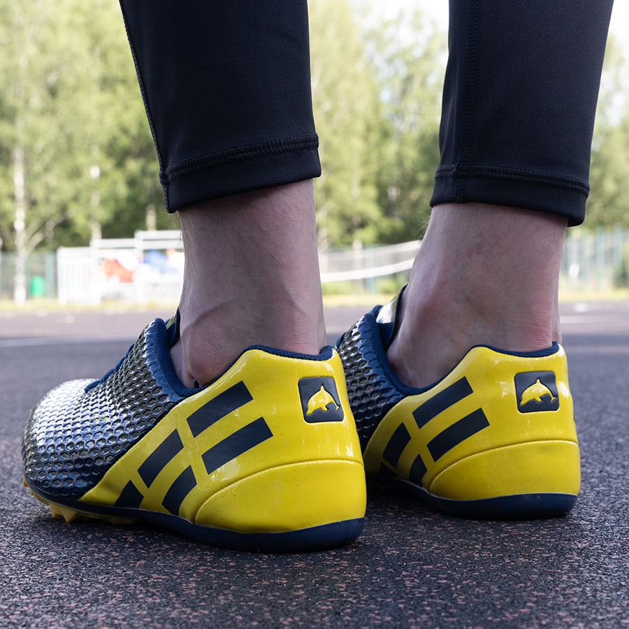 Шиповки KR-077 сине-желтые