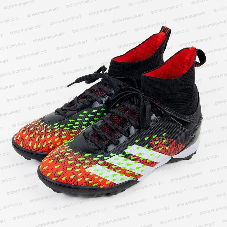 Бутсы футбольные KR-180 черно-красный