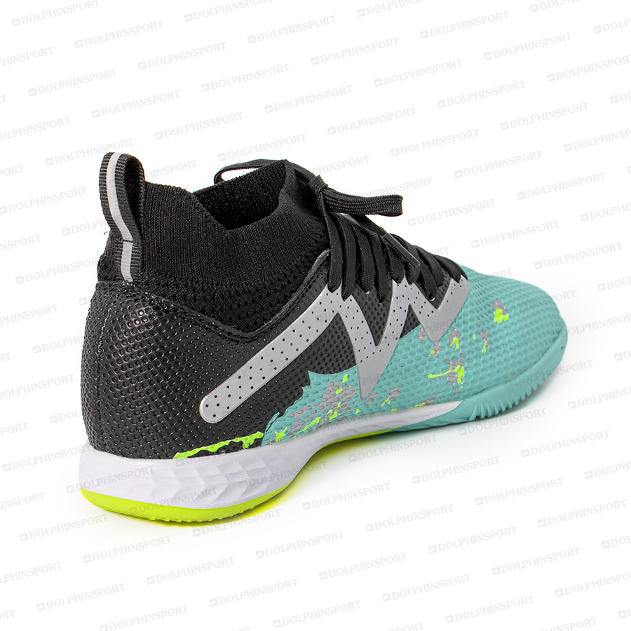 Бутсы футбольные KR-193/2 черно-бирюзовые