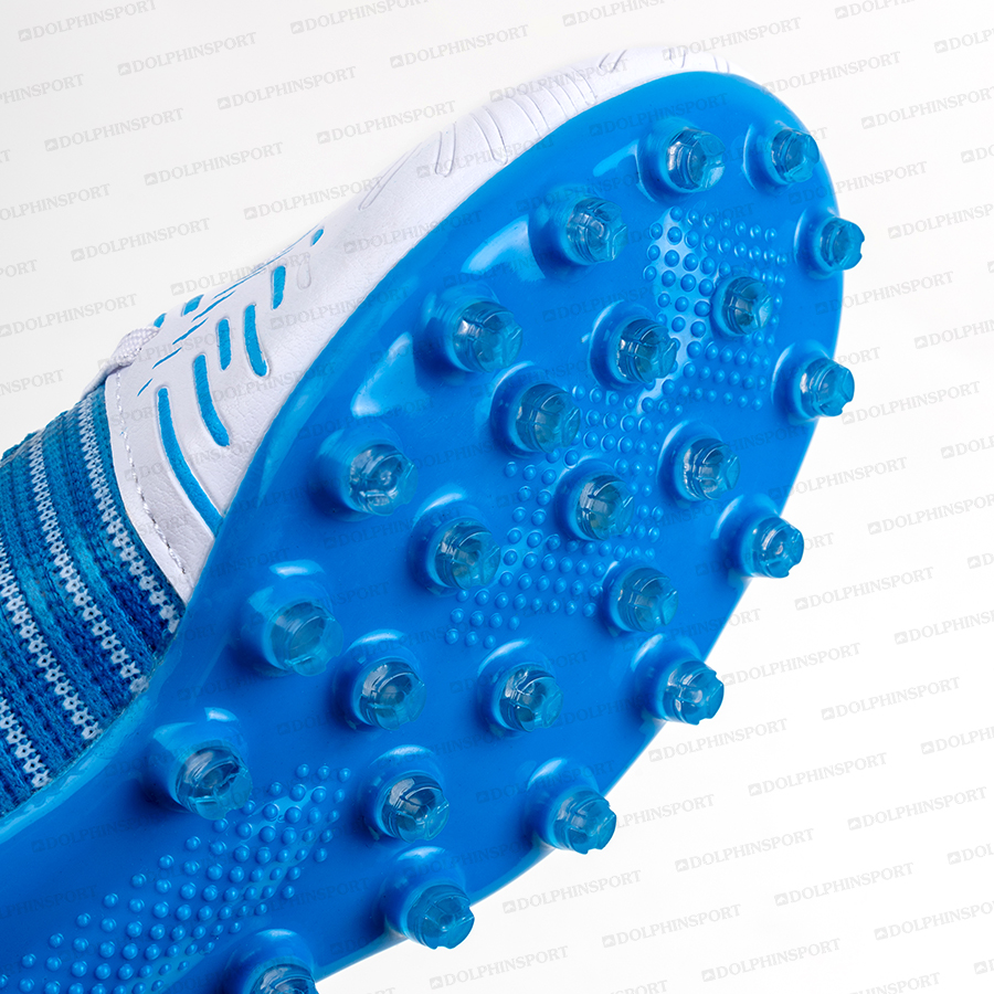 Бутсы футбольные KR-177/2 бело-голубой