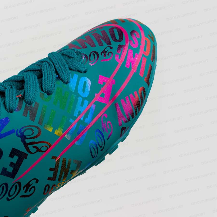 Бутсы футбольные KR-179 черный-бирюзовый