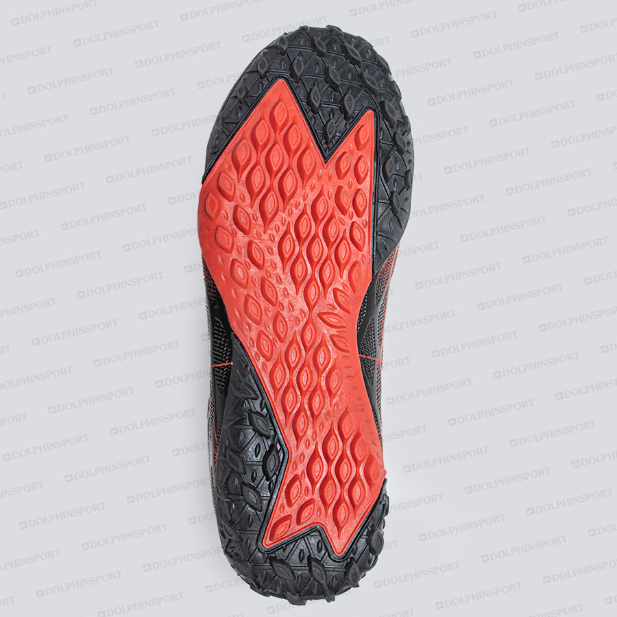 Бутсы футбольные KR-197 черно-красные