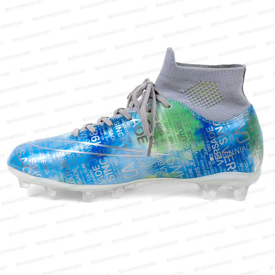 Бутсы футбольные KR-178/2 бело-голубой