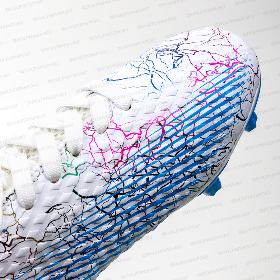 Бутсы футбольные KR-135 бело-голубые