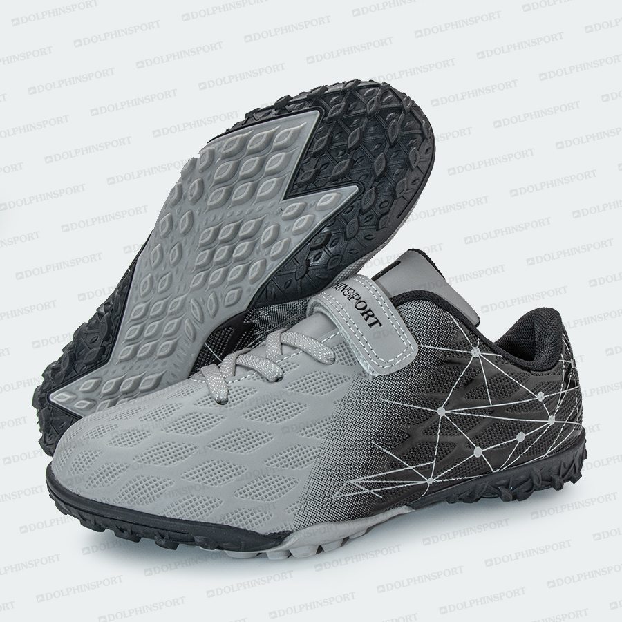 Бутсы футбольные KR-197 черно-серые