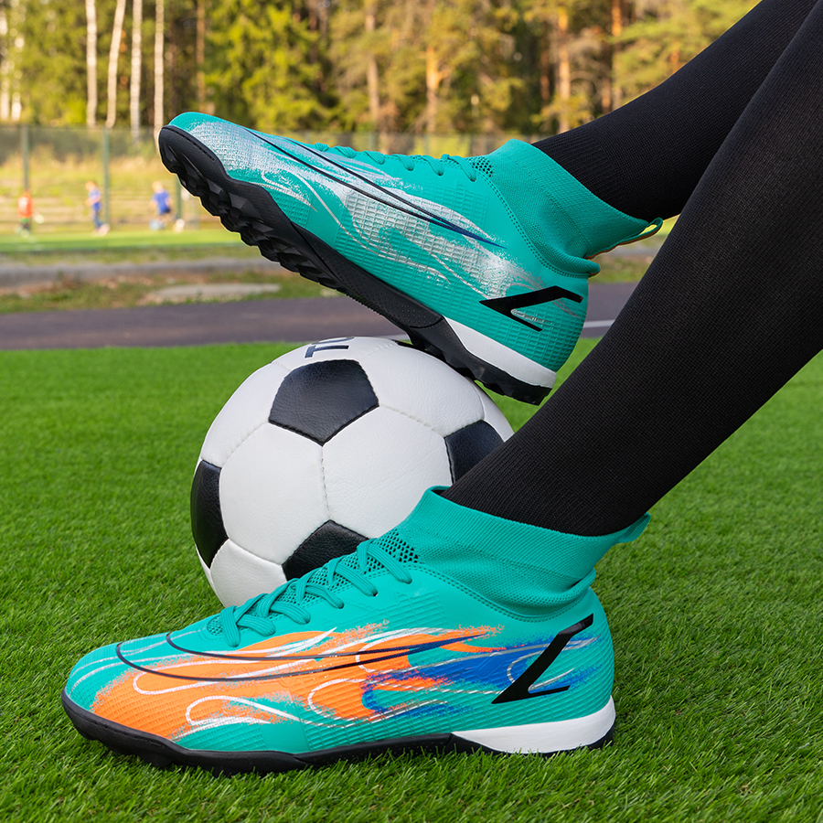 Бутсы футбольные KR-141 бирюзовый