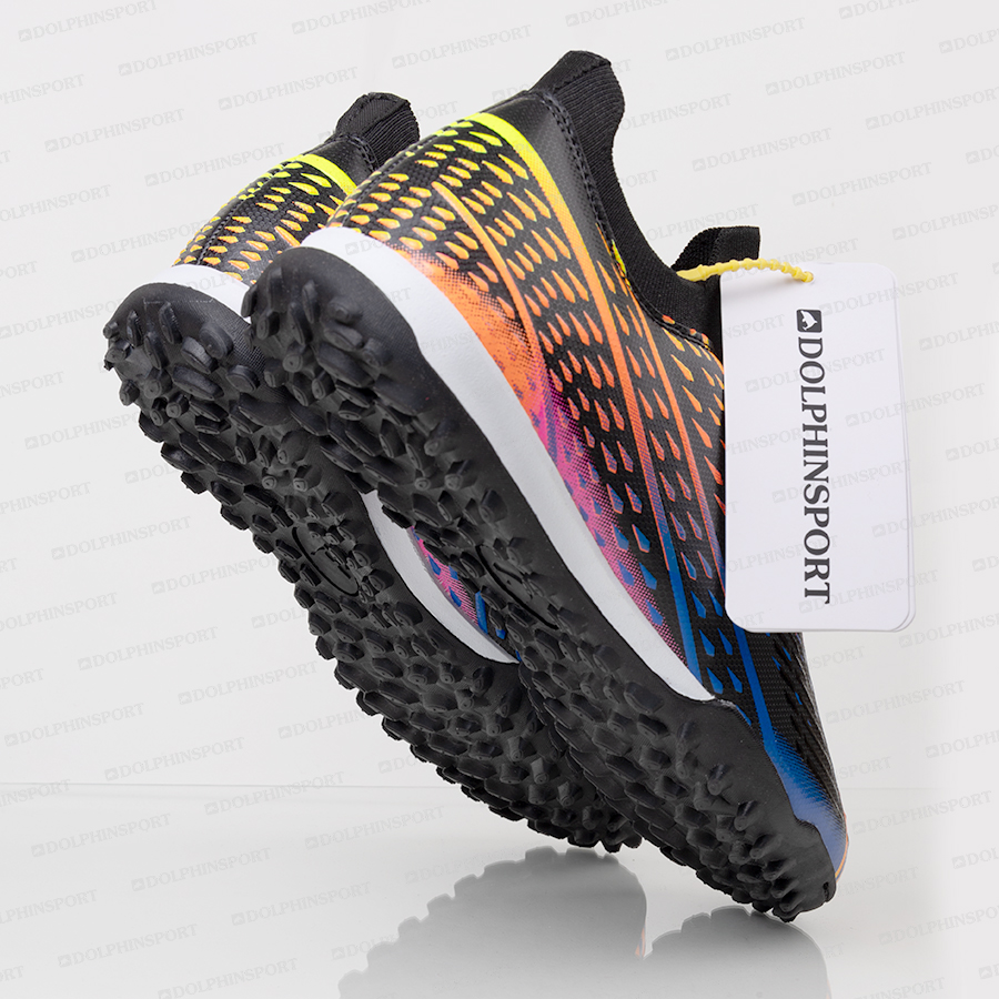 Бутсы футбольные KR-157 черно-оранжевый