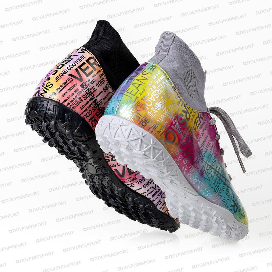 Бутсы футбольные KR-178 черный-белый