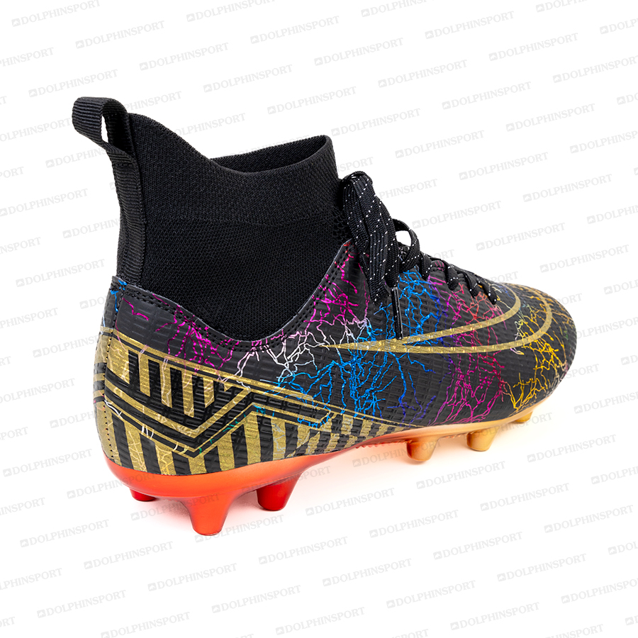 Бутсы футбольные KR-133 черный с золотом