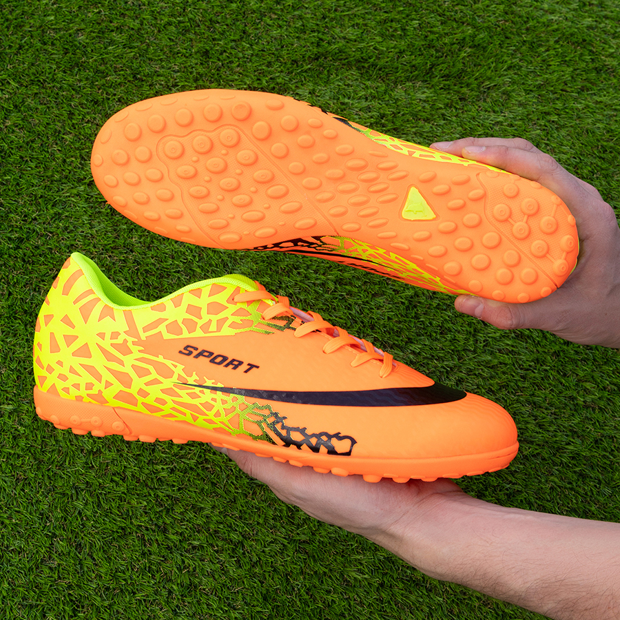 Бутсы футбольные KR-120 оранжевые
